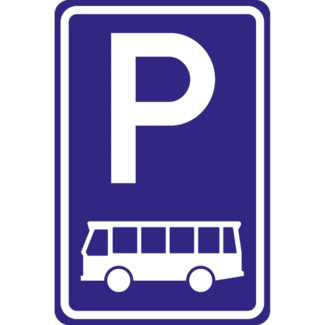 RVV verkeersbord E08D | Parkeerplaatsbord | Busplaats
