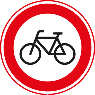 RVV verkeersbord C14 | Verboden voor fietsers