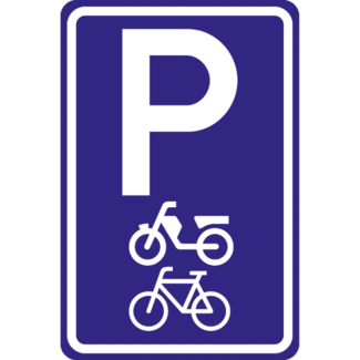 RVV verkeersbord E08G | Parkeerplaatsbord | Fiets-/brommerplaats