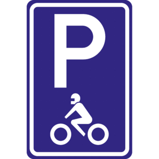 RVV verkeersbord E08M | Parkeerplaatsbord | Motorplaats