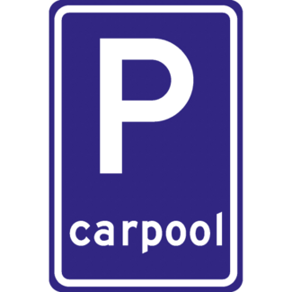 RVV verkeersbord E13 | Parkeerbord | Carpool