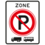 RVV verkeersbord E201ZB | Parkeerverbod | Bussen en vrachtwagens