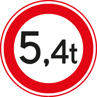 RVV verkeersbord C21 | Verboden voor te zware voertuigen