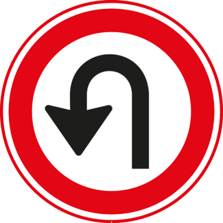 RVV verkeersbord F07 | Keerverbod