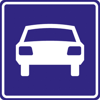 RVV verkeersbord G03 | Gebiedsbord | Autoweg