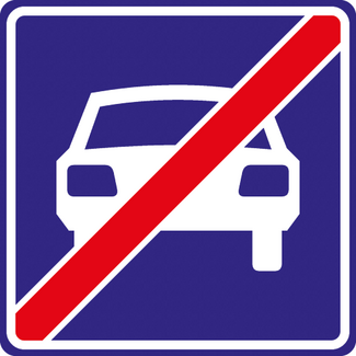 RVV verkeersbord G04 | Einde gebiedsbord | Autoweg