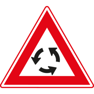 RVV Verkeersbord J09 | Waarschuwing rotonde