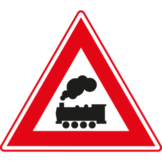 RVV Verkeersbord J11 | Waarschuwing voor overgang zonder slagbomen