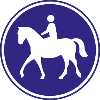 RVV verkeersbord G09 | Gebiedsbord | Ruiterpad