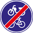 RVV verkeersbord G12B | Einde gebiedsbord | Fiets-/brommerpad