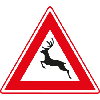 RVV Verkeersbord J27 | Waarschuwing groot wild