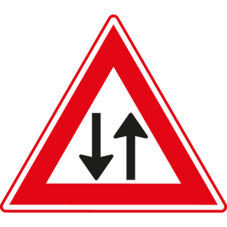 RVV Verkeersbord J29 | Waarschuwing voor tegenliggers