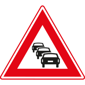 RVV Verkeersbord J33 | Waarschuwing voor file