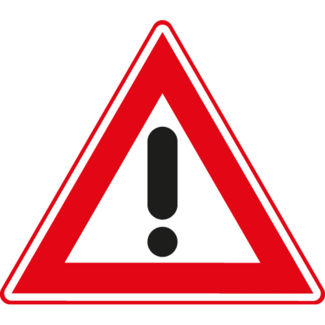 RVV Verkeersbord J37 | Waarschuwing voor gevaar