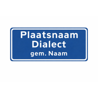 RVV verkeersbord H01D | Plaatsnaam-/dialect-/gemeentebord  |