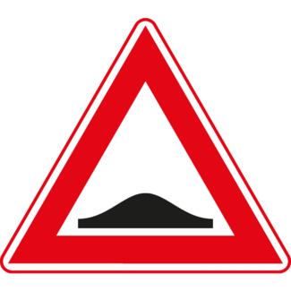 RVV Verkeersbord J38 | Waarschuwing voor verkeersdrempel