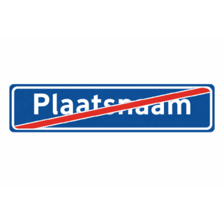RVV verkeersbord H02A | Einde bebouwde kom/plaatsnaambord  |