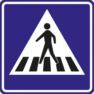 RVV verkeersbord L02 | Informatiebord  | Zebrapad