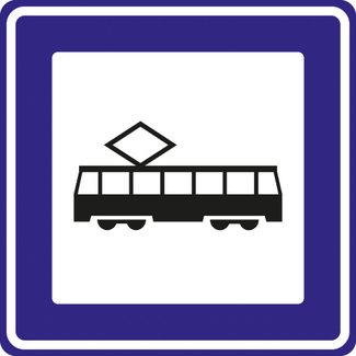 RVV verkeersbord L03C | Informatiebord  | Tramhalte