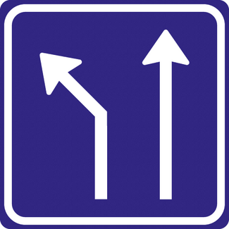 RVV verkeersbord L04-2A | Informatiebord  | Rijstrookindeling