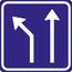 RVV verkeersbord L04-2A | Informatiebord  | Rijstrookindeling