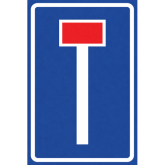 RVV verkeersbord L08 | Informatiebord  | Doodlopende straat
