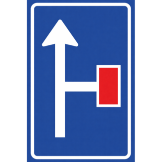 RVV verkeersbord L09-2R | Informatiebord  | Doodlopende straat rechts