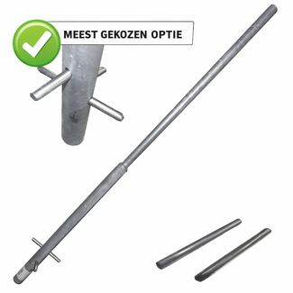 Flespaal staal 3000mm