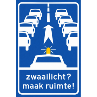 RVV verkeersbord L213 | Informatiebord  | Maak ruimte