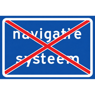 RVV verkeersbord L214 | Informatiebord  | Navigatiesysteem uit