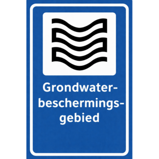 RVV verkeersbord L305 | Informatiebord  | Grondwaterbeschermingsgebied