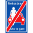 RVV verkeersbord L51E | Informatiebord  | Einde fietsstraat