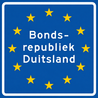 RVV verkeersbord L403D | Informatiebord  | Grens Duitsland