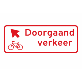 RVV verkeersbord BW02-LB | Fietsverkeer  | Schuin linksaf