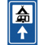 RVV verkeersbord BW101BSK02 | Campingaanduiding  | Rechtdoor
