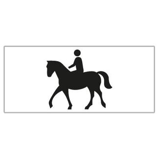 RVV Verkeersbord OB01 | Onderbord | Ruiters