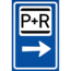 RVV verkeersbord BW101RSP03 | Park & Ride  |Rechtsaf