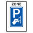 RVV verkeersbord BW111ZB | Zonebord | Betaald parkeren