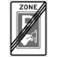 RVV verkeersbord BW111ZE | Einde zonebord | Betaald parkeren