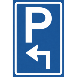 RVV verkeersbord BW201LH | Parkeerplaats | Links