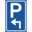 RVV verkeersbord BW201LH | Parkeerplaats | Links