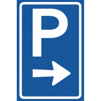 RVV verkeersbord BW201R | Parkeerplaats | Rechts