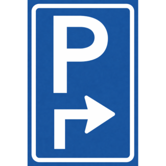 RVV verkeersbord BW201RH | Parkeerplaats | Rechts