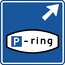 RVV verkeersbord BW205RB | Parkeerroute | Schuin rechtsaf
