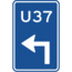 RVV verkeersbord BW501LH | Uitvalsroute | 37 - links