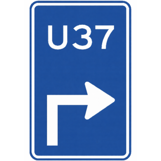 RVV verkeersbord BW501RH | Uitvalsroute | 37 - rechts