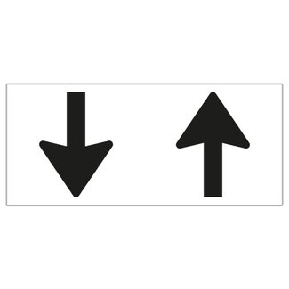 RVV Verkeersbord OB505 | Onderbord | twee richtingen