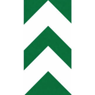RVV verkeersbord BB03 | Geleidings-/chevronpaneel | Groen/wit