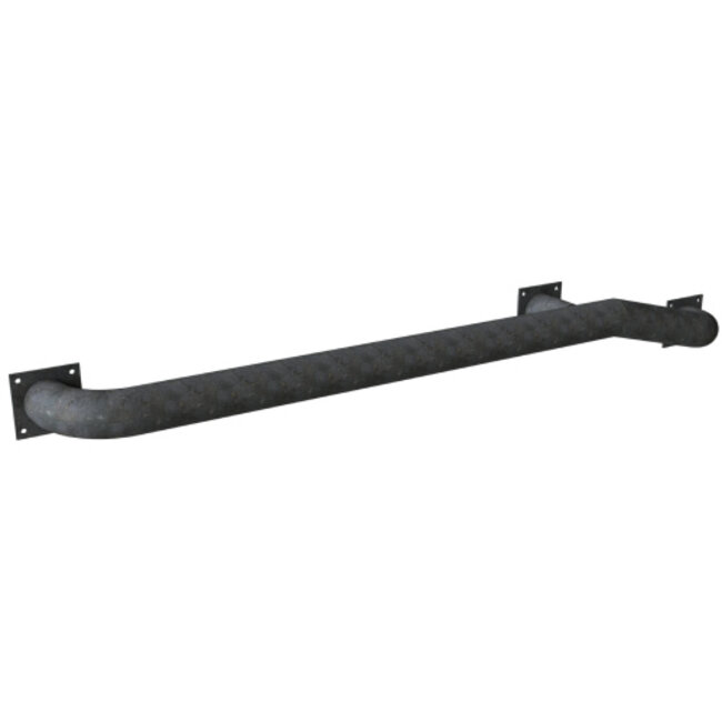 Wieldwinger geknikt laad-en-losdok vrachtwagen blank