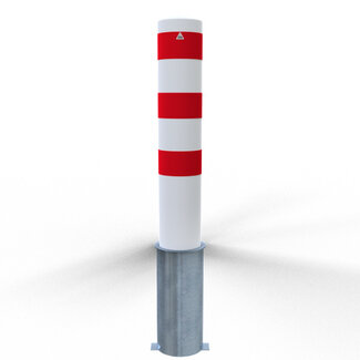 Rampaal rood-wit Ø 193mm uitneembaar